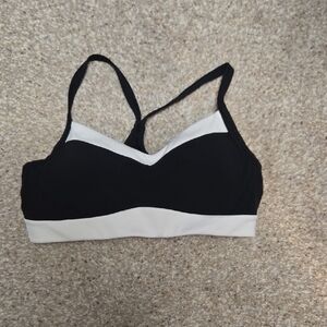Athleta Black and White Women's Bra Vital A-C Size Small
